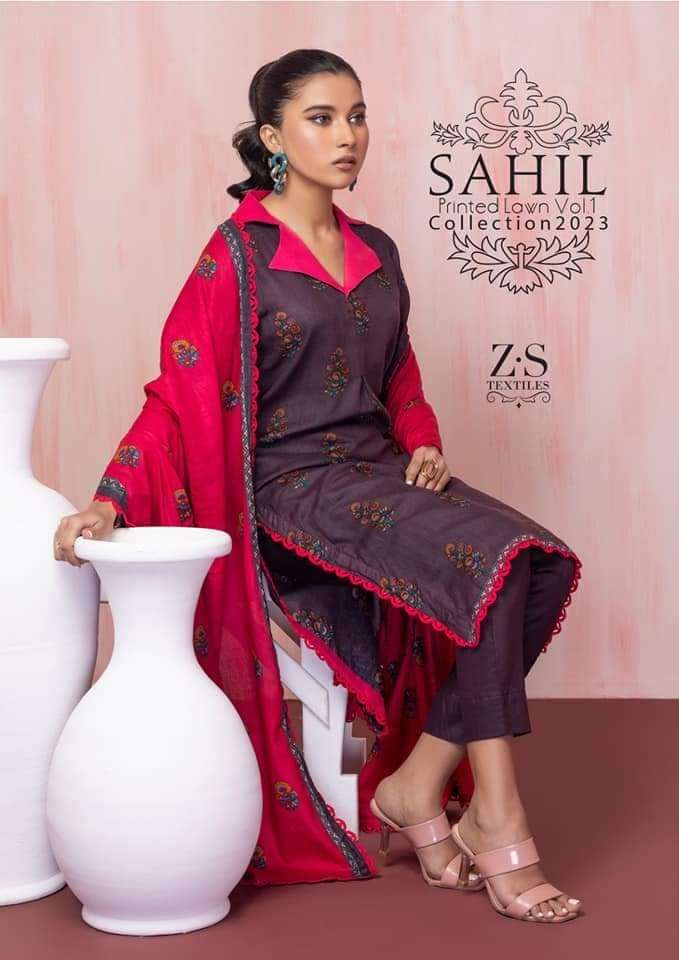 SAHIL Printed Lawn Vol 1-2023